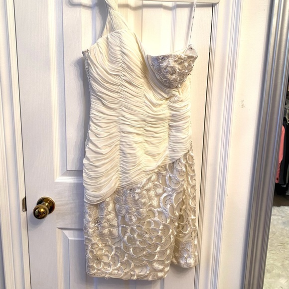 Sue Wong Ivory Cocktail Dress - Picture 11 of 17